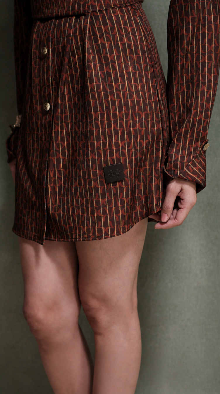 Thea Belted Twill Shirt Dress