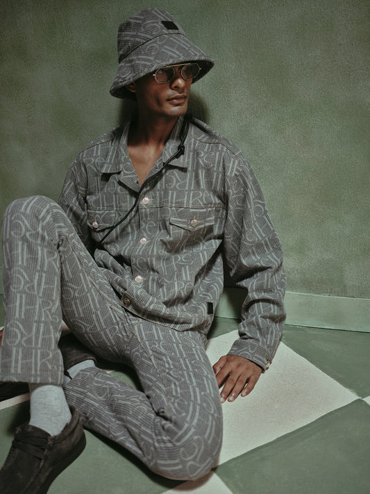 Arden Grey Wash Jacket & Jeans Set