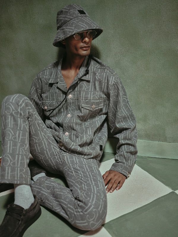 Arden Grey Wash Jacket & Jeans Set