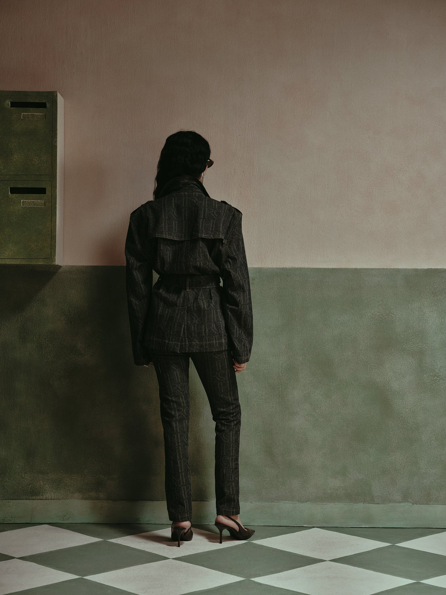 Vera Engraved Coco Wash Trench Jacket
