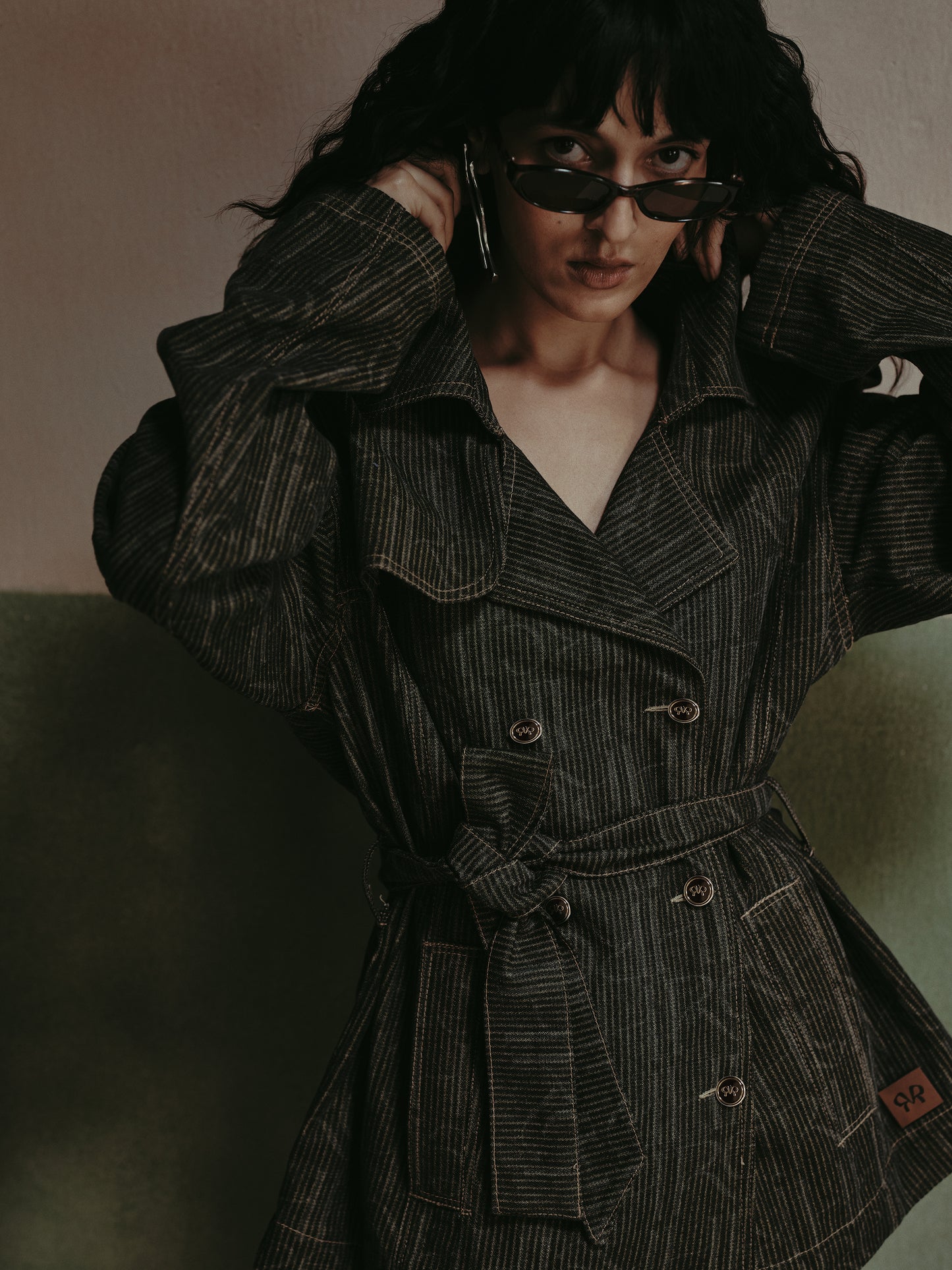 Vera Engraved Coco Wash Trench Jacket