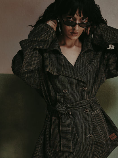 Vera Engraved Coco Wash Trench Jacket