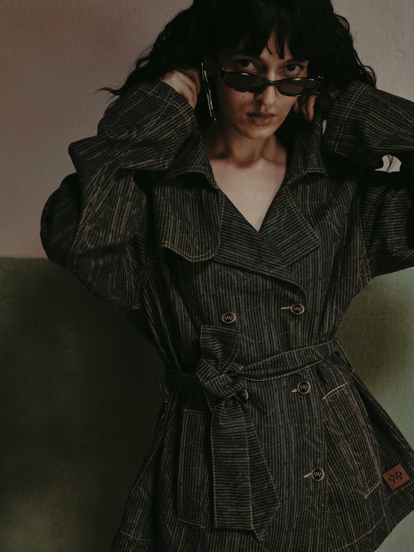 Vera Engraved Coco Wash Trench Jacket