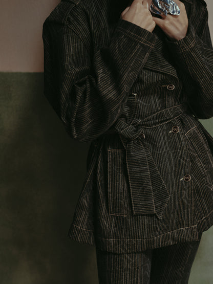 Vera Engraved Coco Wash Trench Jacket