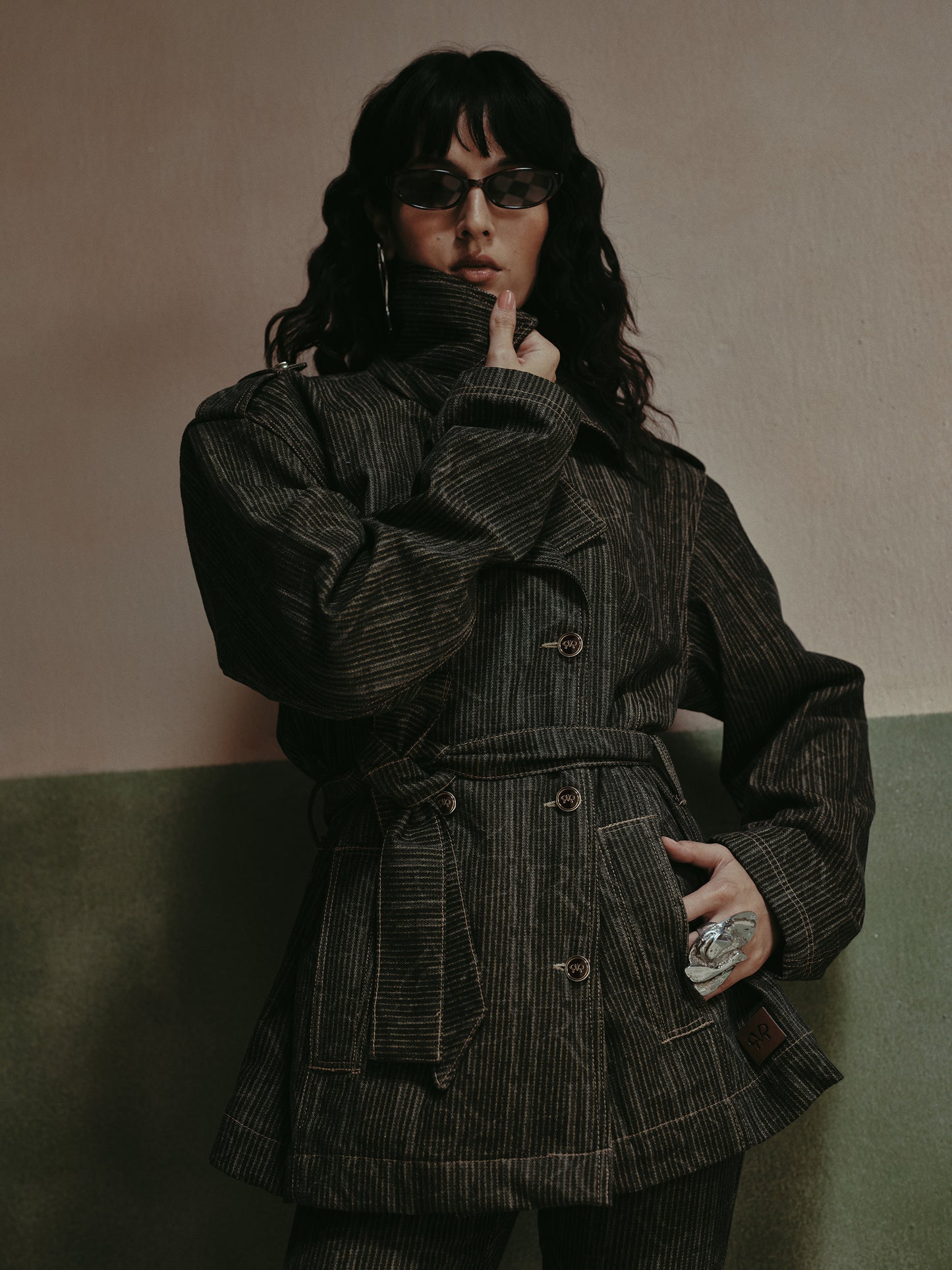 Vera Engraved Coco Wash Trench Set
