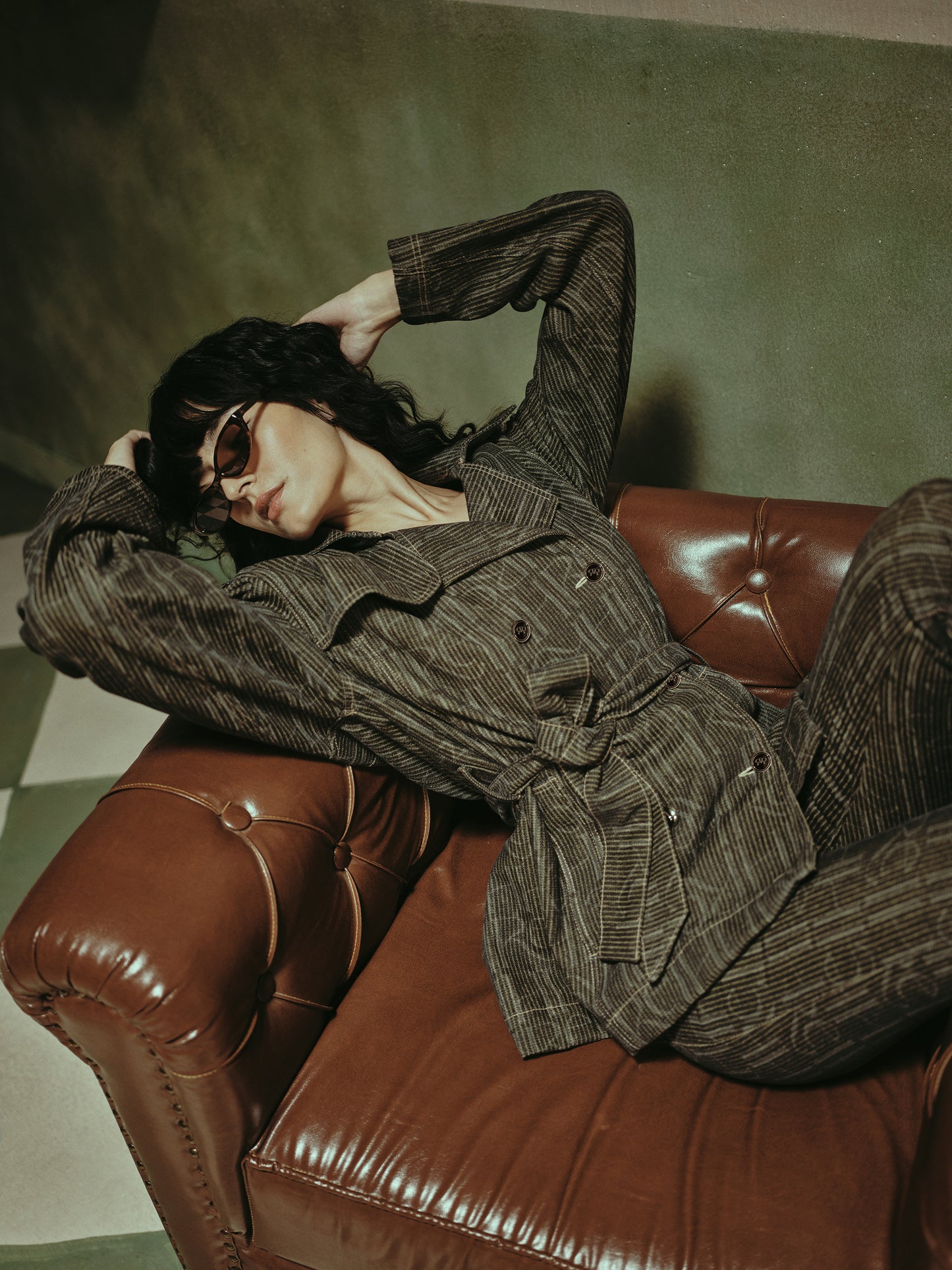 Vera Engraved Coco Wash Trench Jacket