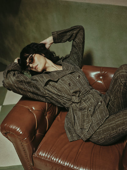 Vera Engraved Coco Wash Trench Jacket