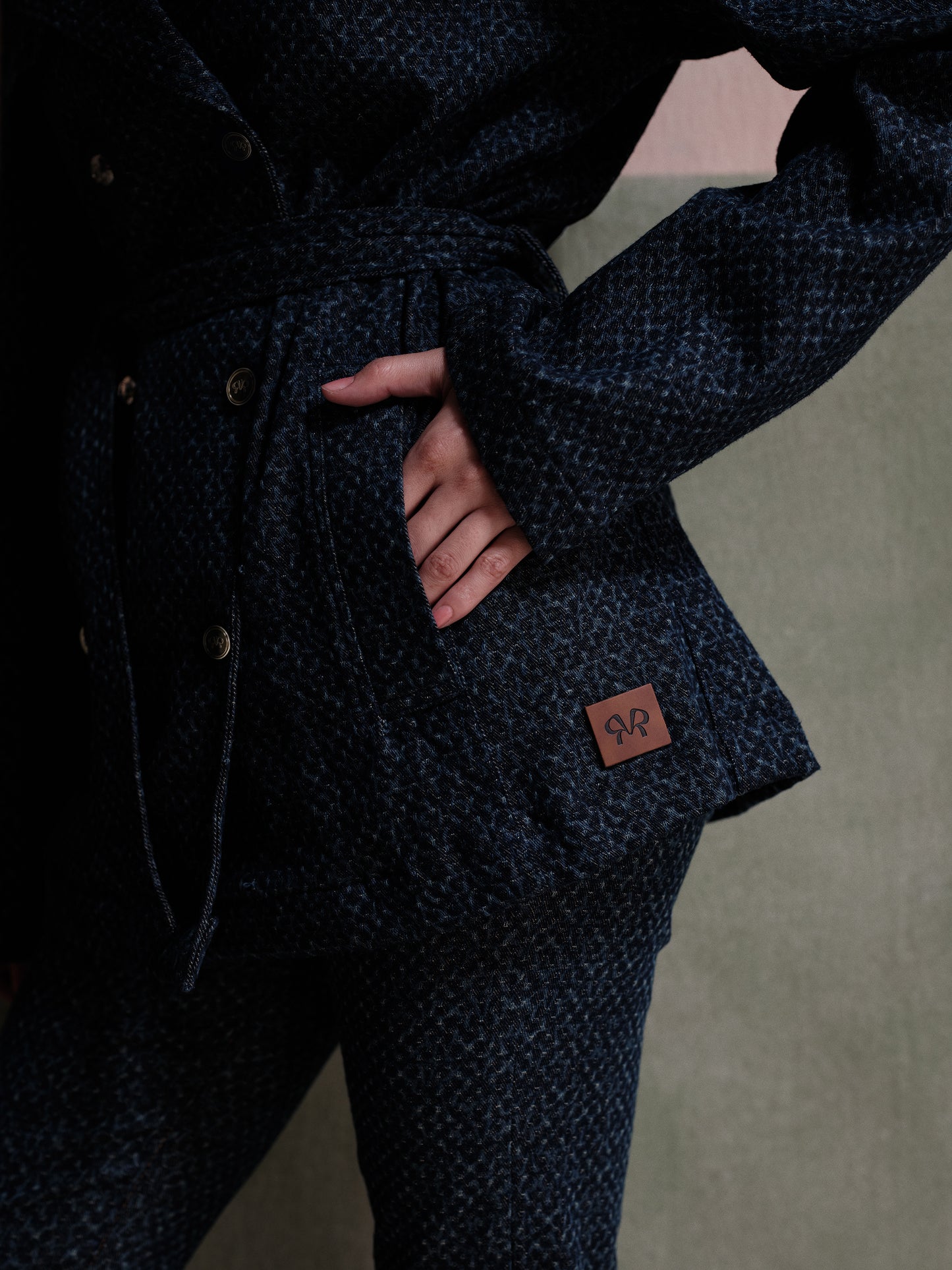 Amara Dark Wash Women's Trench Jacket