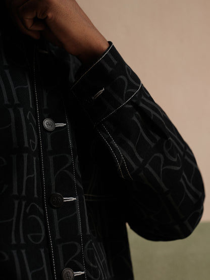Miles Topstitch Shacket & Straight Fit Denim Set