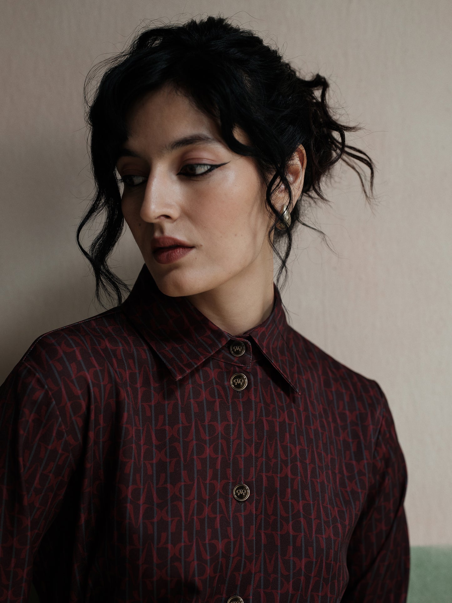 Thea Belted Twill Shirt Dress