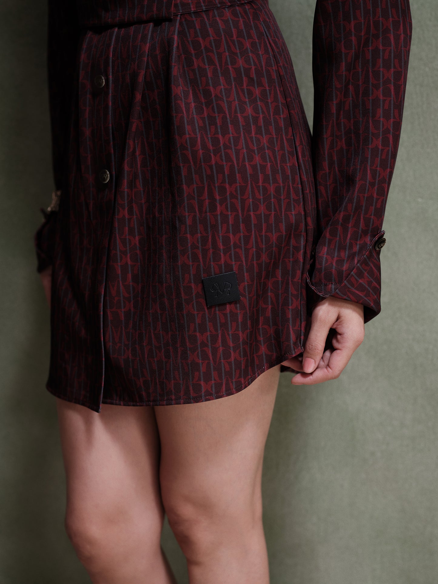 Thea Belted Twill Shirt Dress