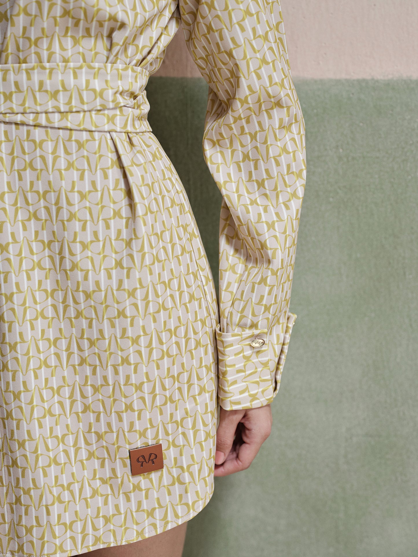 Thea Belted Twill Shirt Dress
