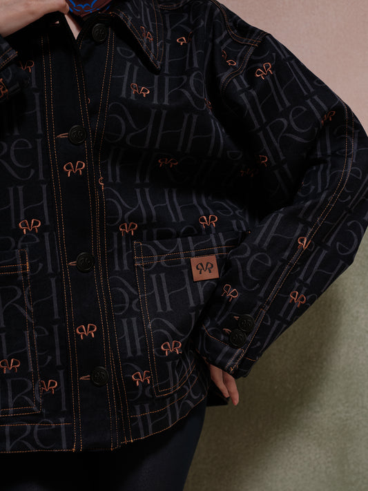 Ava Oversized Embroidered Shacket - Unisex