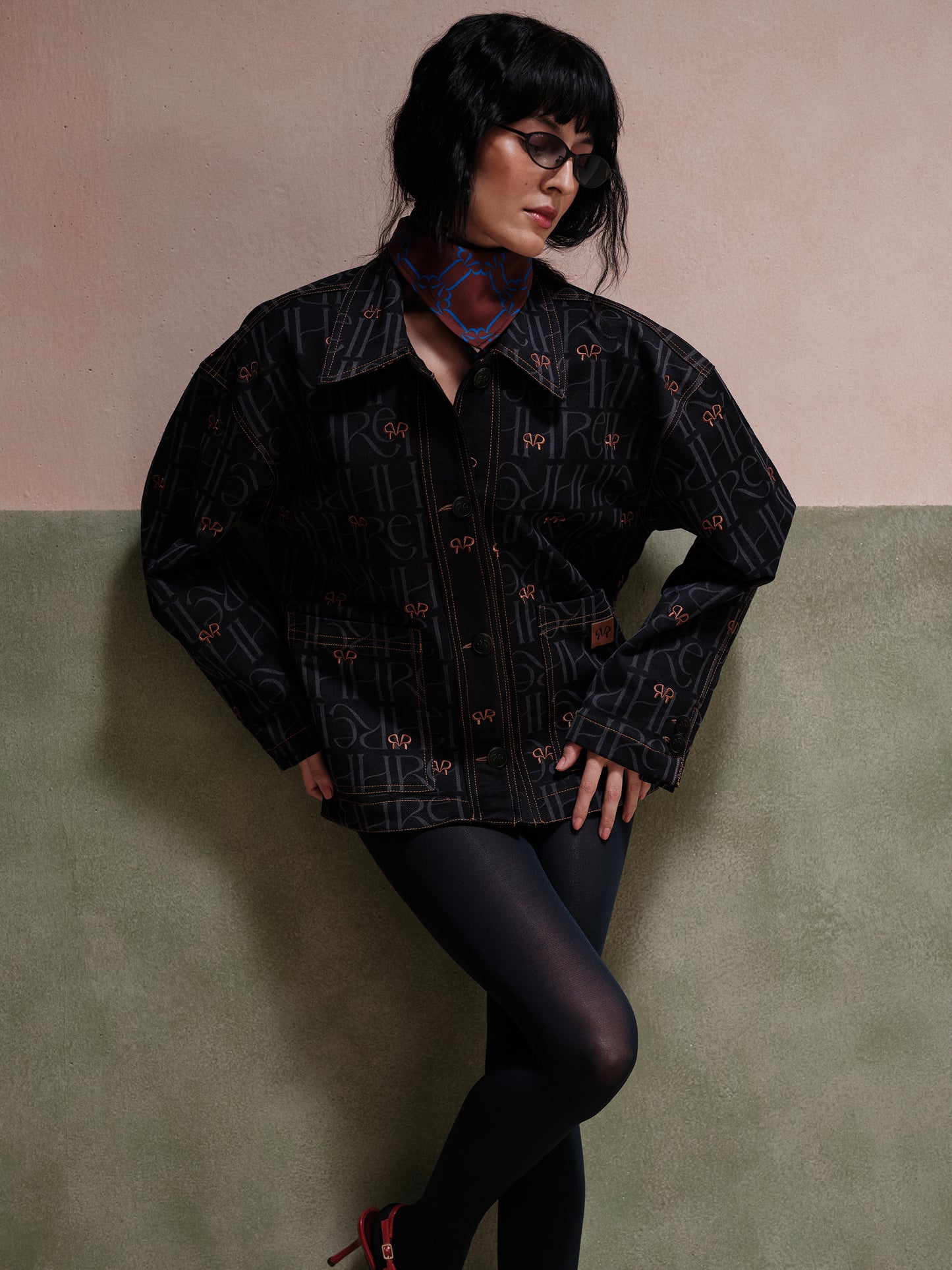 Ava Oversized Embroidered Shacket