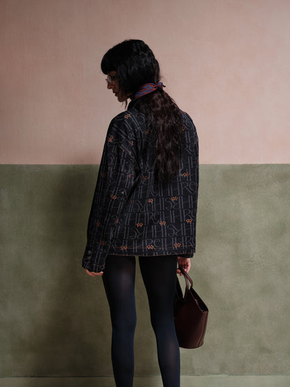 Ava Oversized Embroidered Shacket