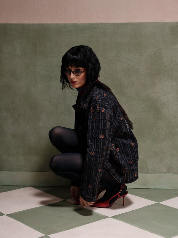 Ava Oversized Embroidered Shacket