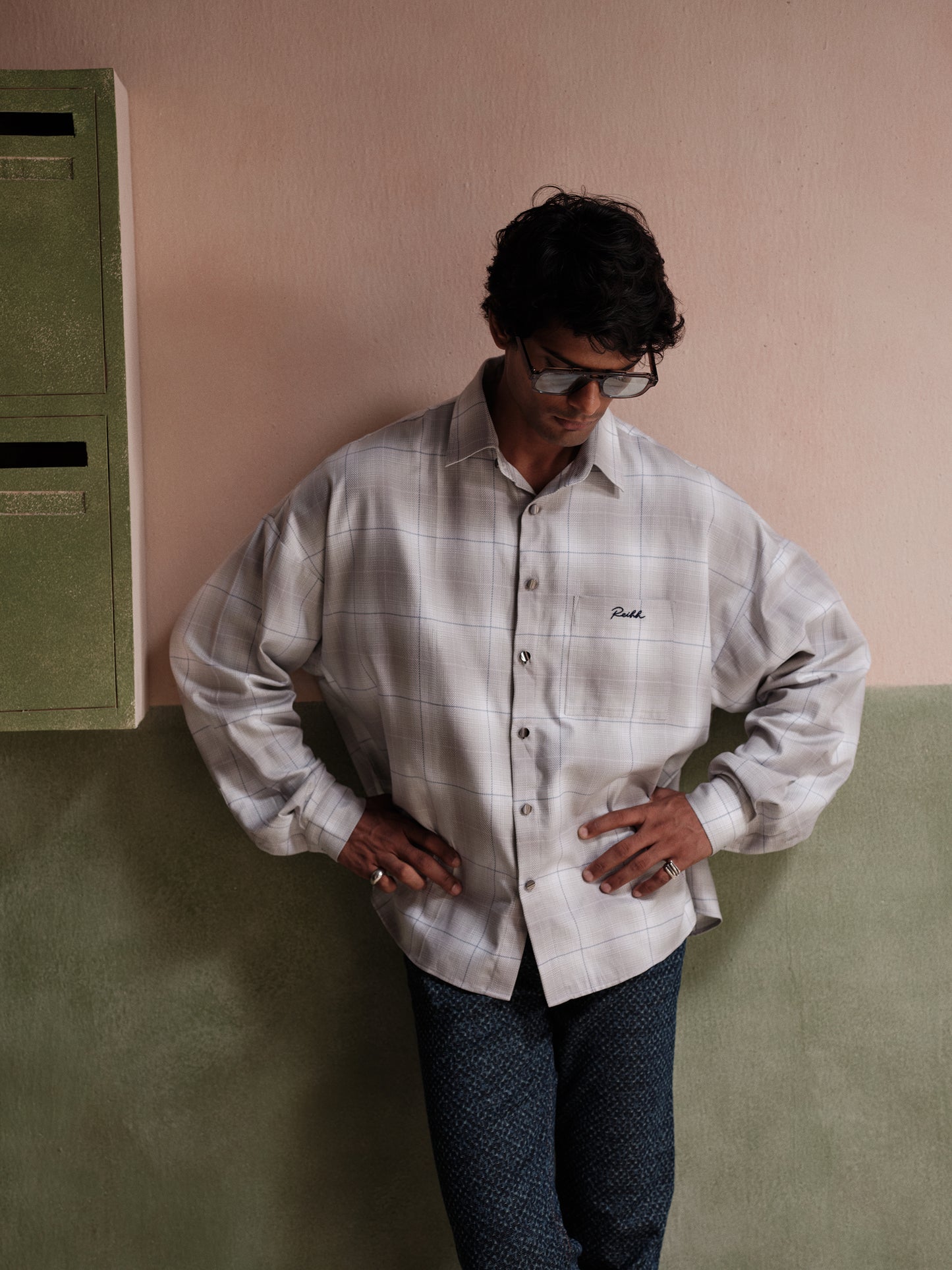 Theo Grey Oversized Sport Shirt