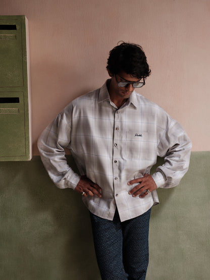 Theo Grey Oversized Sport Shirt