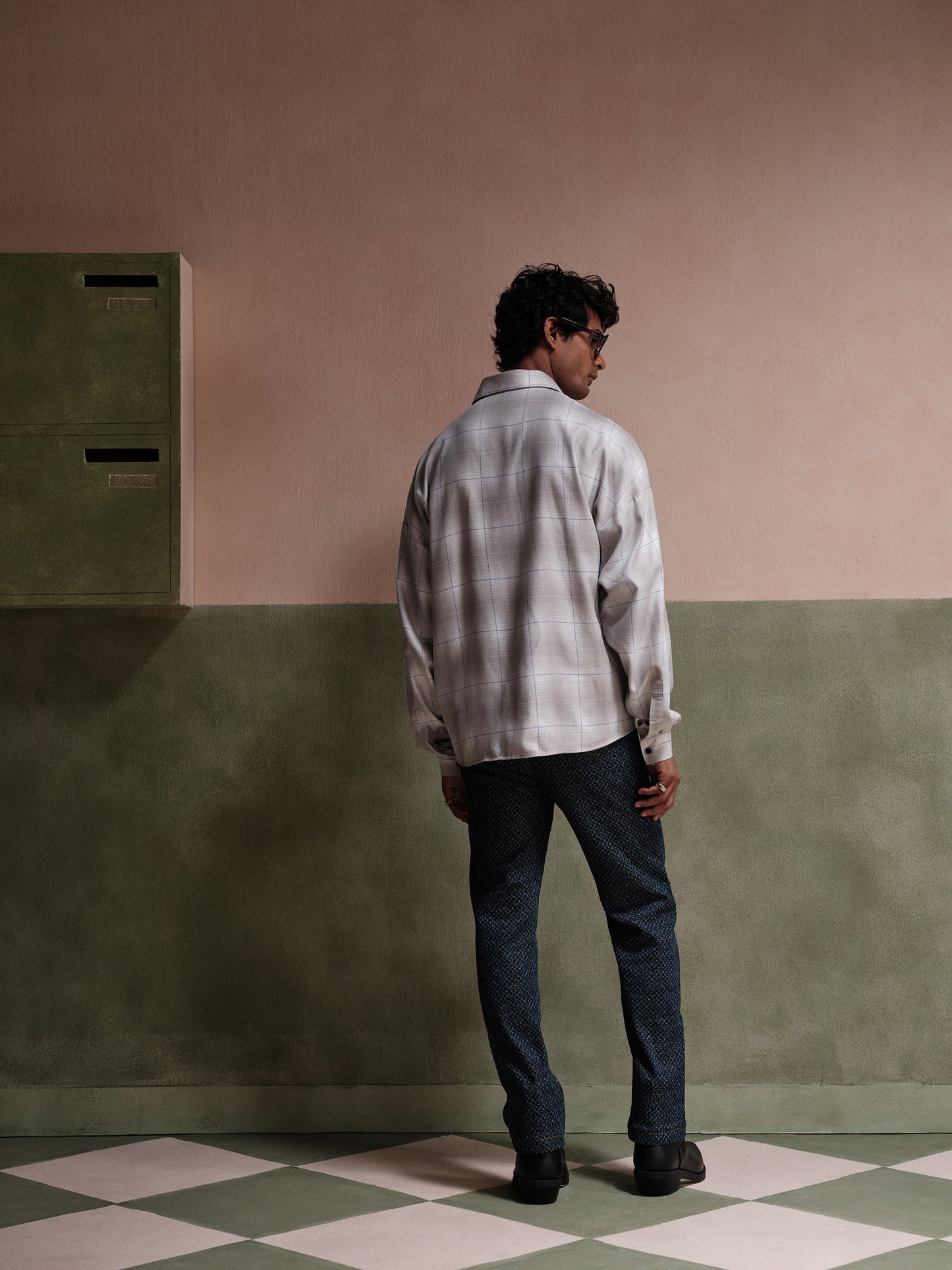 Theo Grey Oversized Sport Shirt