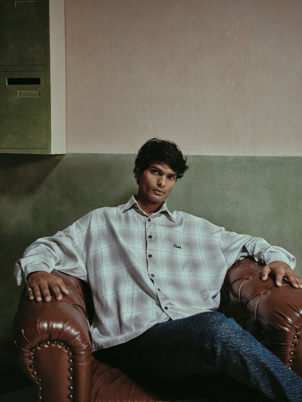 Theo Grey Oversized Sport Shirt