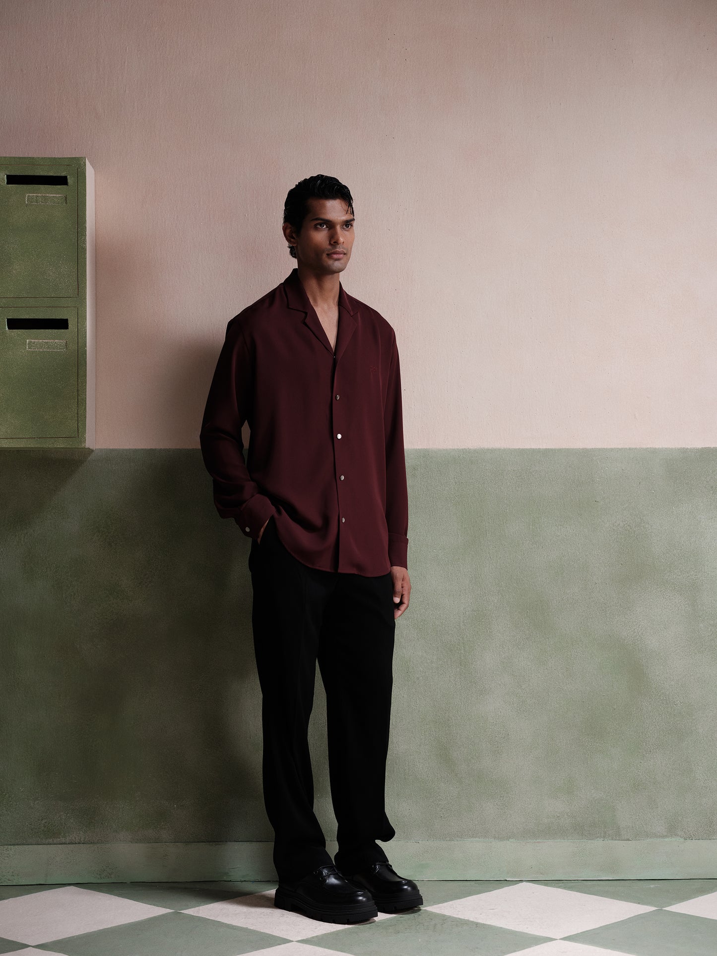 Cleo Embroidered Logo Slim-Fit Shirt