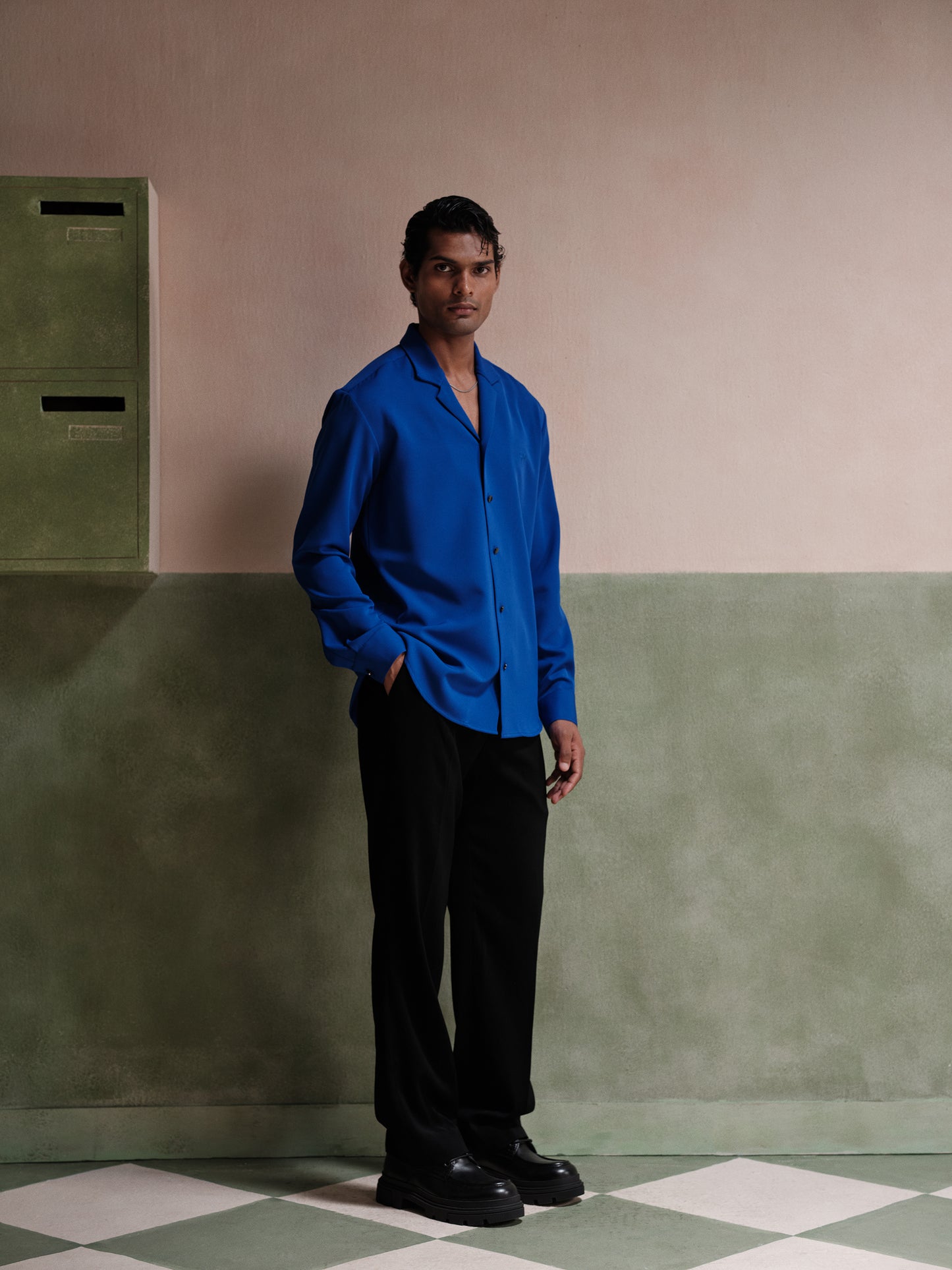 Cleo Embroidered Logo Slim-Fit Shirt