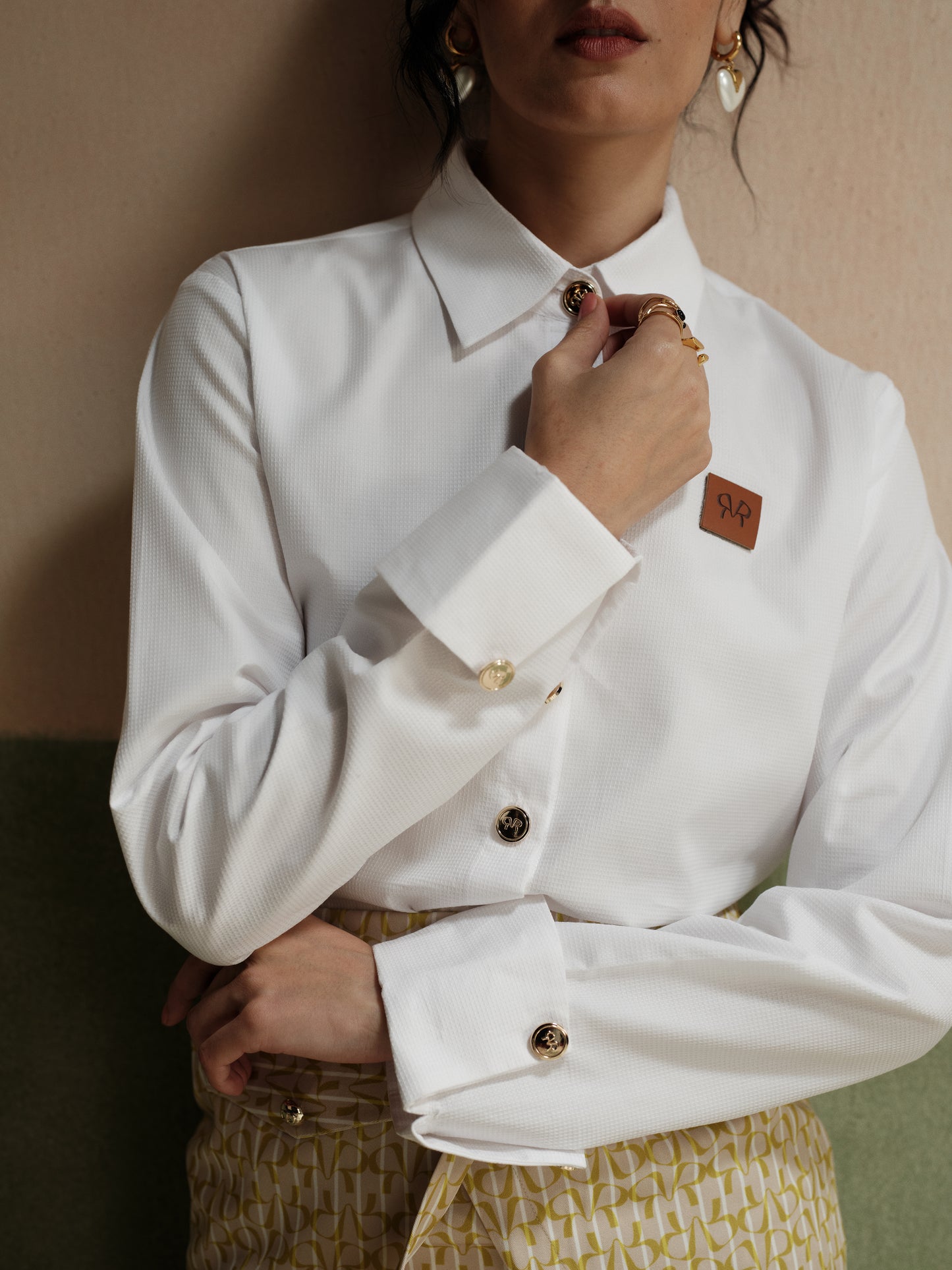 Clara Vanilla Waffle shirt