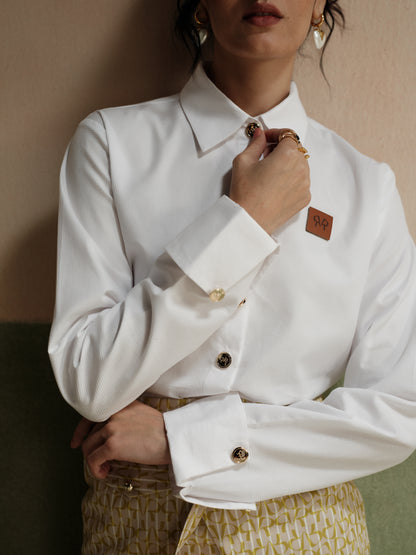 Clara Vanilla Waffle shirt